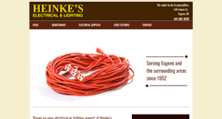 Desktop Screenshot of heinkeelectricalandlighting.com