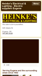 Mobile Screenshot of heinkeelectricalandlighting.com