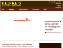 Tablet Screenshot of heinkeelectricalandlighting.com